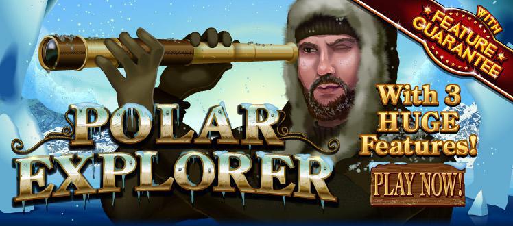 Polar Explorer slot review image and logo