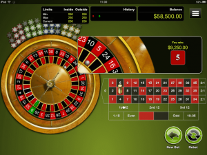 Mobile Roulette - iPad