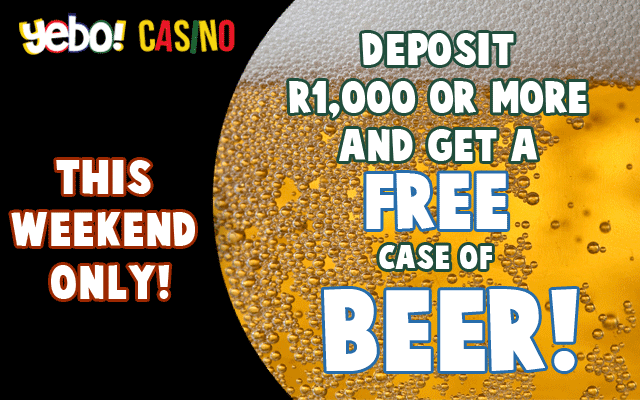 Deposit R1,000 or more and get a FREE case of Beer!