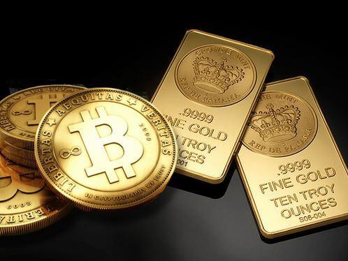bitcoins and Gold