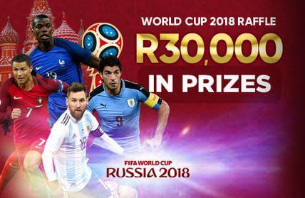 Promo poster for world cup raffle
