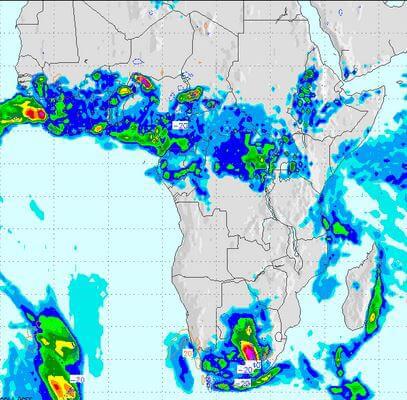 cold weather map of africa