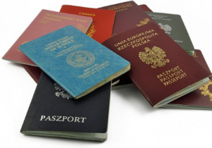 a collection of different passports in the world