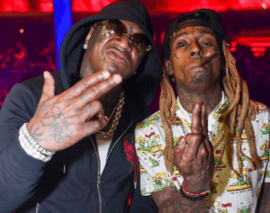 Lil Wayne and his Godfather