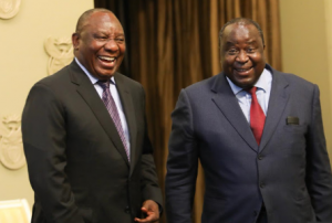 Tito Mboweni and Cyril Ramaposa