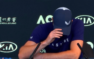 Murray in Tears during the media brief