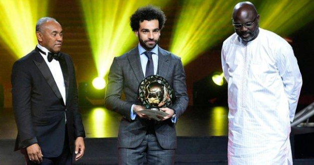 Mo Salah at the CAF awards